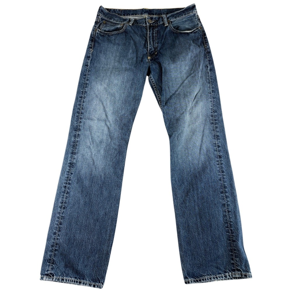 Polo Ralph Lauren Jeans Mens 32x32 Blue Good Straight Leg Washed Heritage
